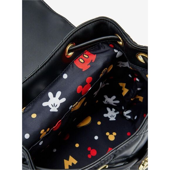 Loungefly Disney Mickey Mouse Icons Quilted Mini Backpack - Picture 6 of 6